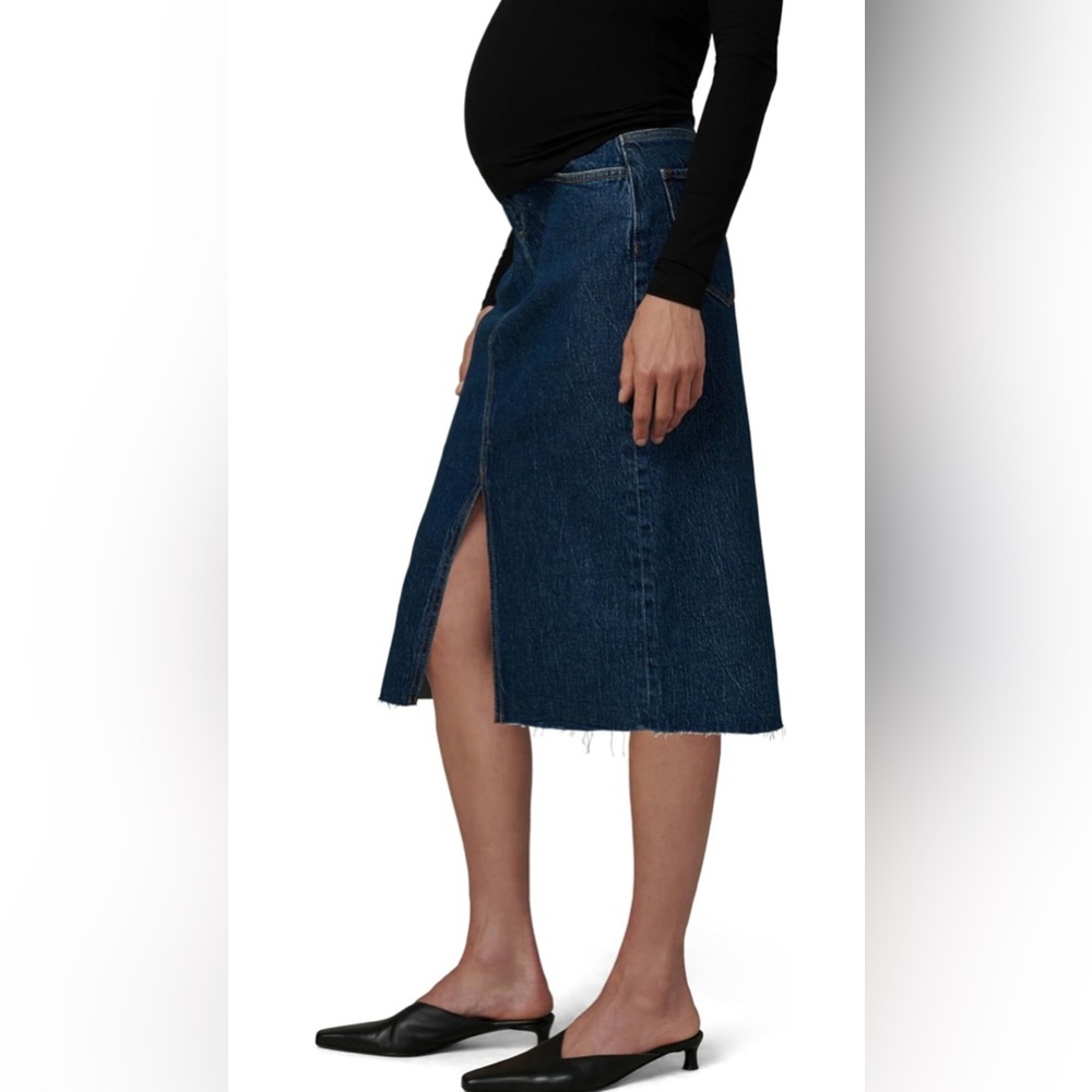 Joe's Jeans The Joplin Denim Knee Length Skirt Women's Maternity Size 32